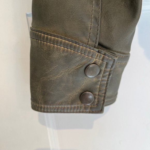 Anthropologie Hei Hei Vegan Leather Bomber Jacket - SP - Picture 6 of 10